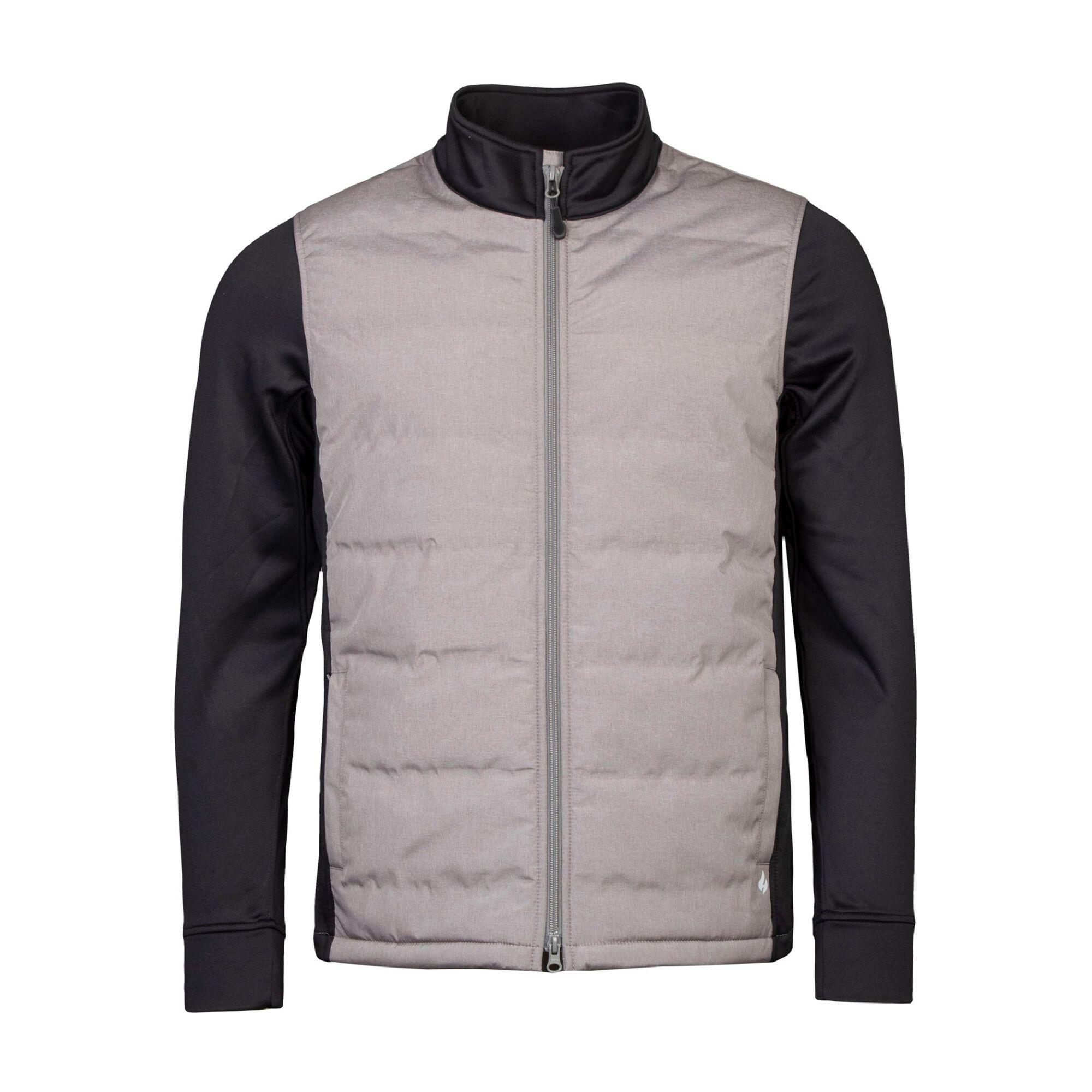 HEAT HOLDERS Men's Hybrid Fleece Lined Jacket Full Zip | Insulated Waterproof Coat