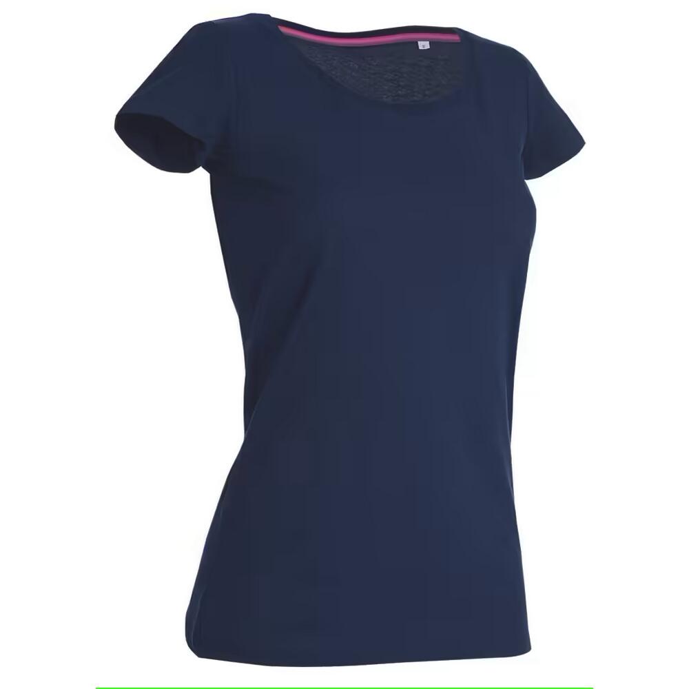Womens/Ladies Claire Round Neck TShirt (Marina Blue) 2/2