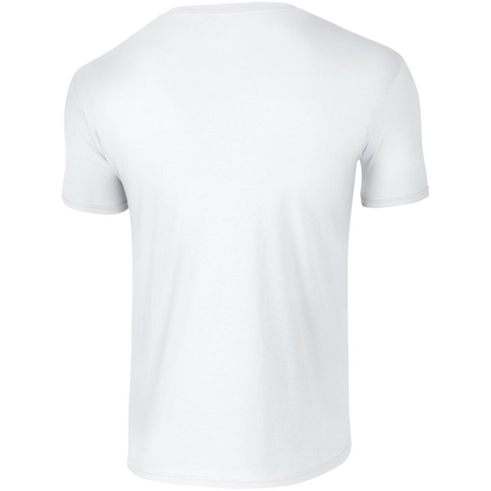Tshirt Uni Manches Courtes SOFTSTYLE Homme (Blanc) 2/2
