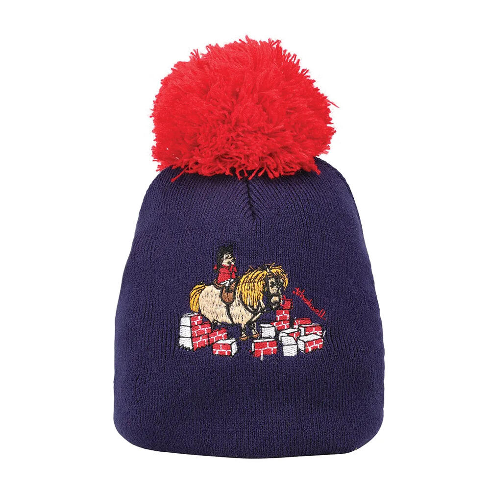 HY Childrens/Kids Thelwell Collection Practice Makes Perfect Bobble Beanie