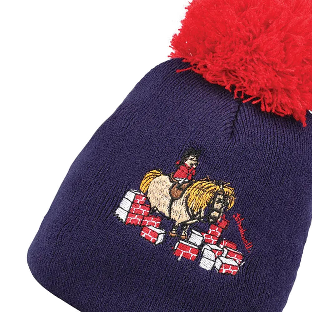 Bonnet THELWELL COLLECTION PRACTICE MAKES PERFECT Enfant (Bleu Marine / Rouge) 2/2