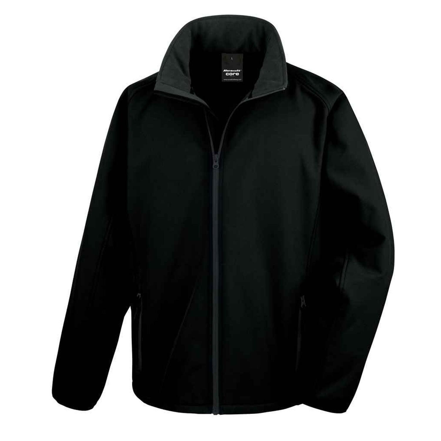 Core Mens Printable 3In1 Transit Jacket (Black) 3/4
