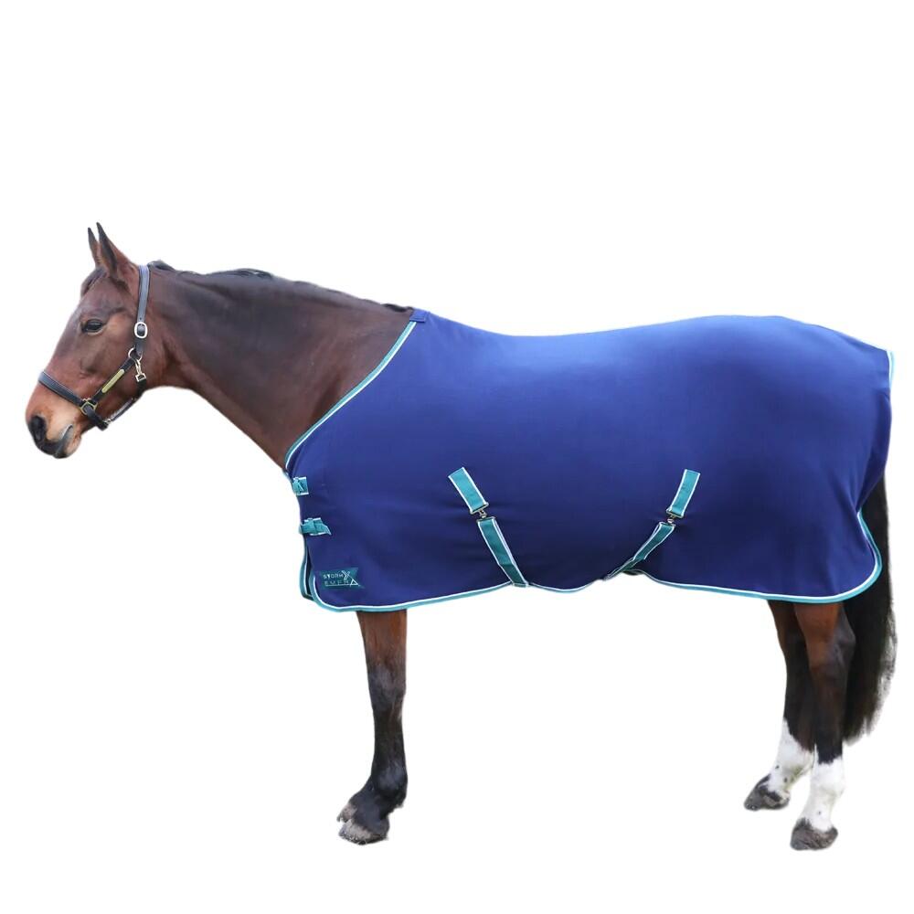 StormX Empra Opulence StandardNeck Fleece Horse Rug (Navy) 1/2
