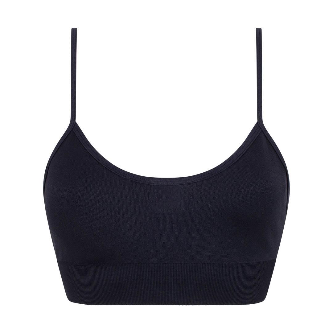 SILKY Girls Plain Sports Bra (Black)