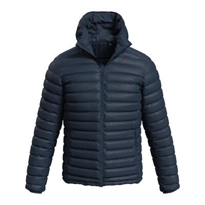 Heren lux gewatteerd jack (middernacht blauw)
