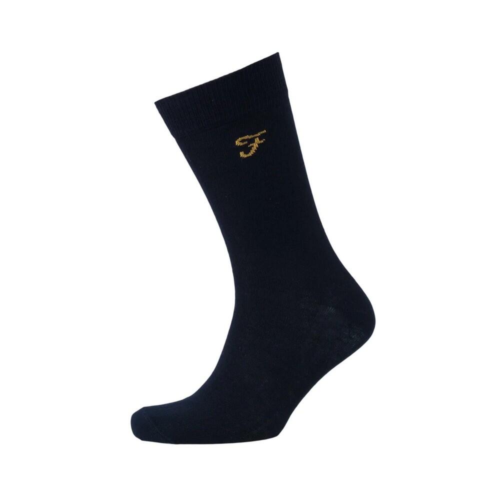 Mens Falton Striped Socks (Pack of 3) (Black/White) 4/4
