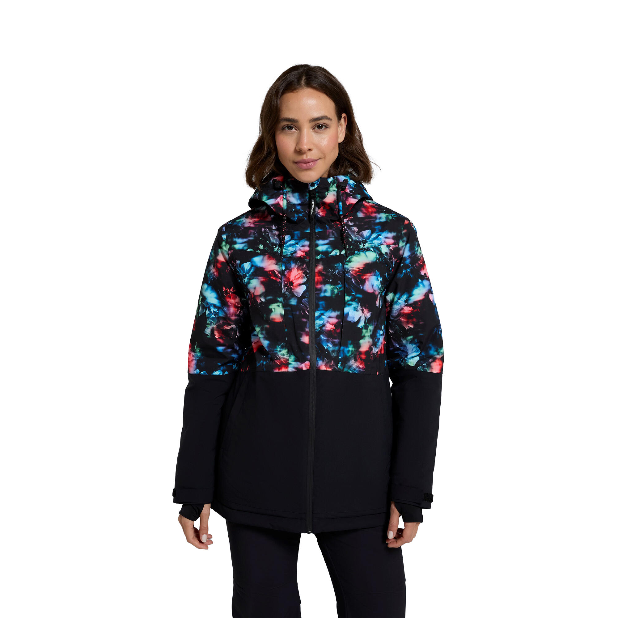 ANIMAL Womens/Ladies Edge Graphic Print Ski Jacket (Coral)