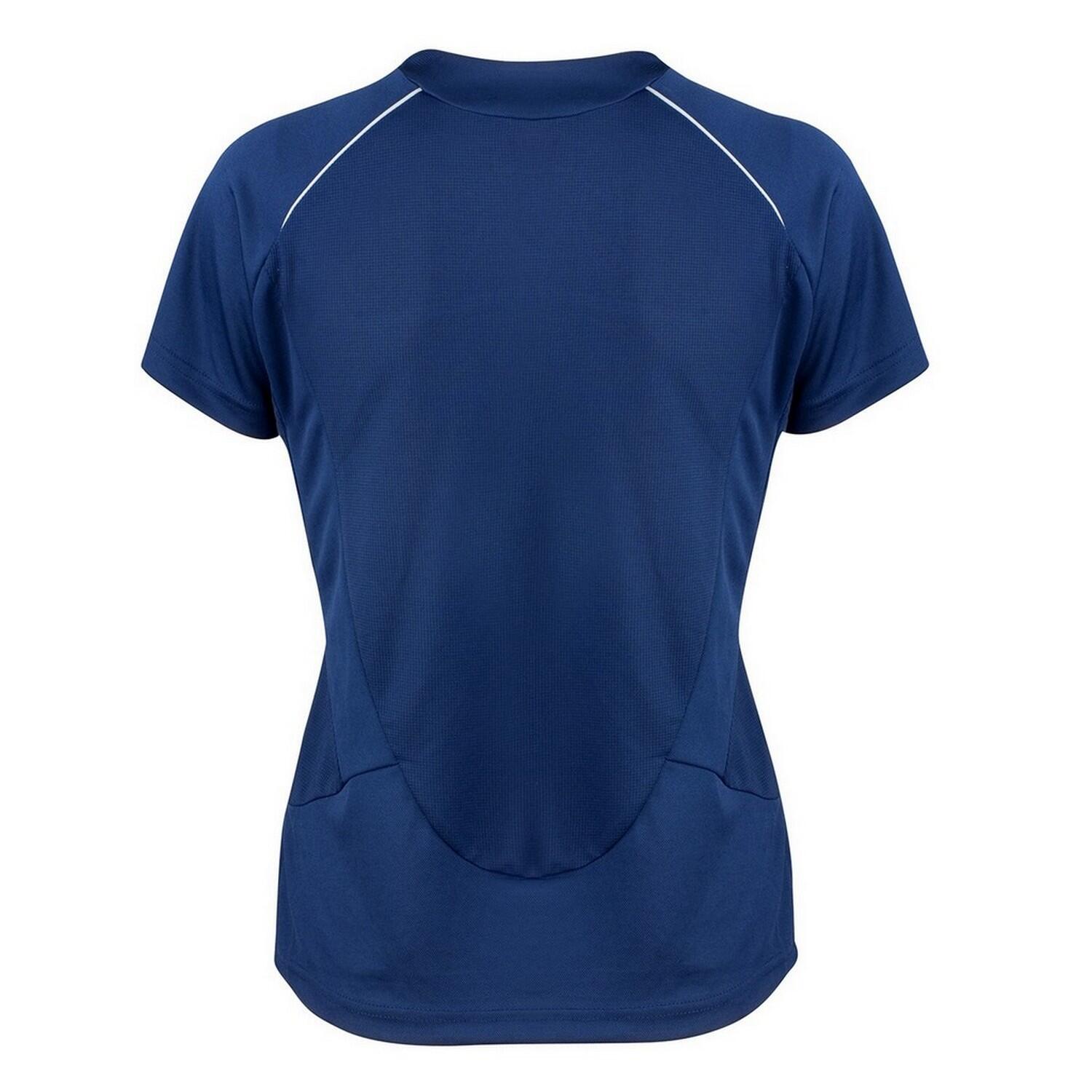Womens/Ladies Training TShirt (Navy/White) 2/2