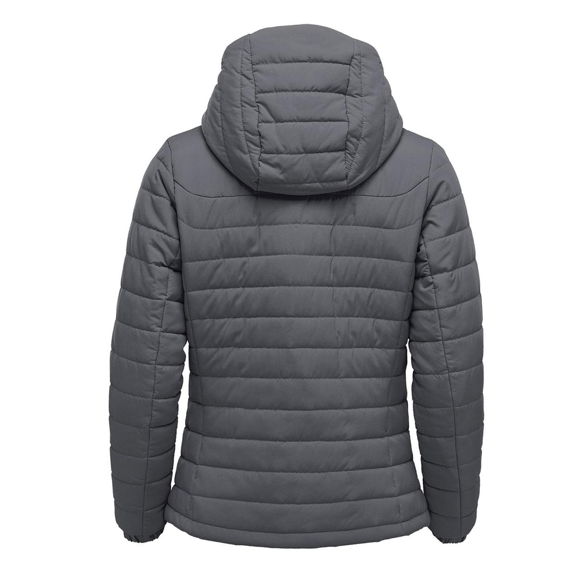 Womens/Ladies Nautilus Quilted Hooded Jacket (Dolphin) 2/2