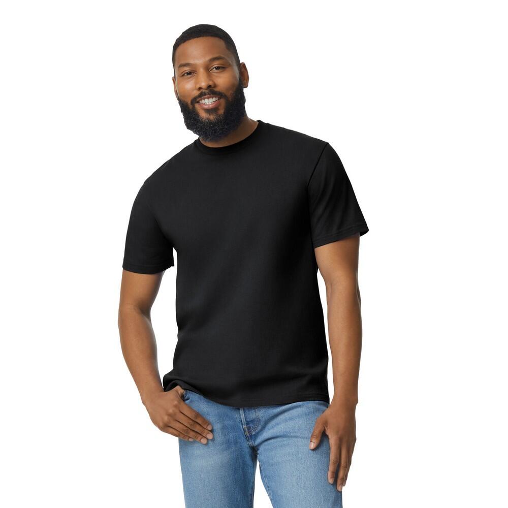 Mens Plain Lightweight TShirt (Black) 3/3