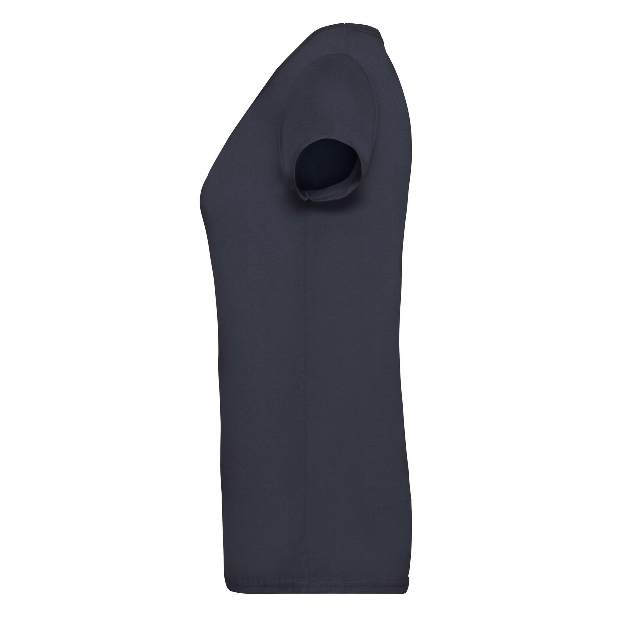 TShirt VAusschnitt für Damen Marineblau 4/4