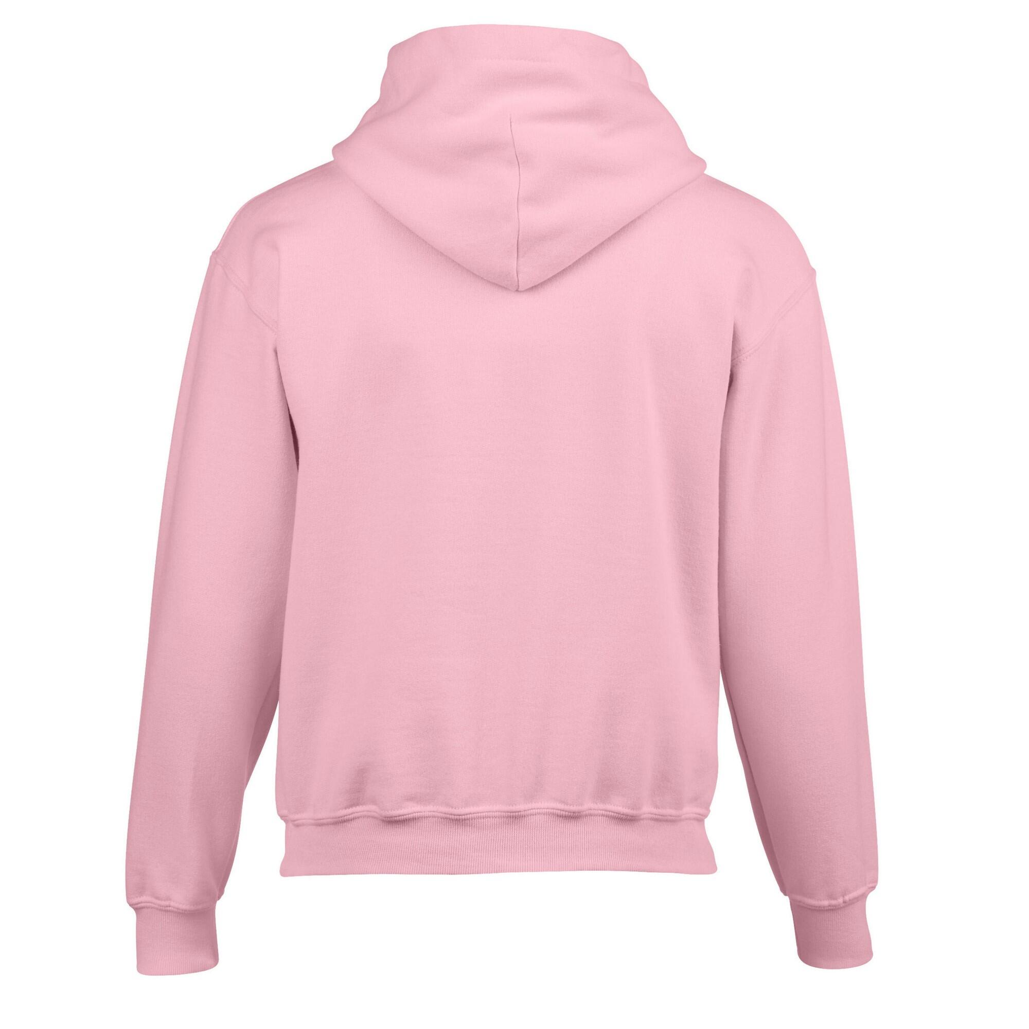 Felpa Con Cappuccio Bambini Gildan Rosa Chiaro 2/3