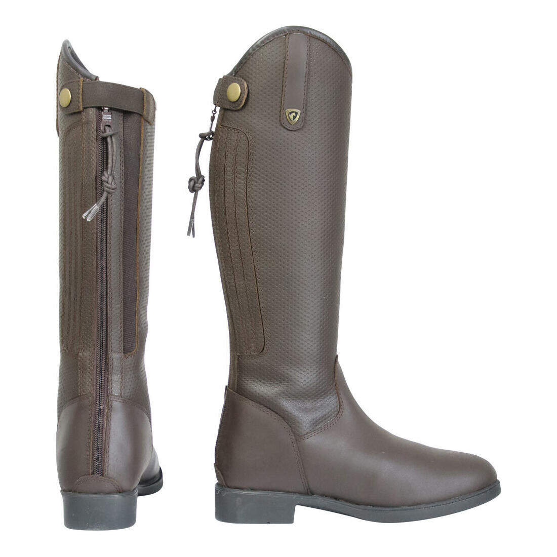 Childrens/Kids Manarola Long Riding Boots (Brown) 4/4
