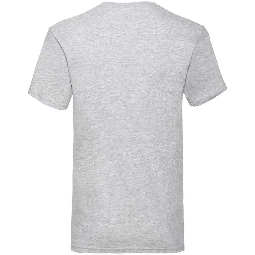 Unisex Adult Value Heather V Neck TShirt (Heather Grey) 2/3