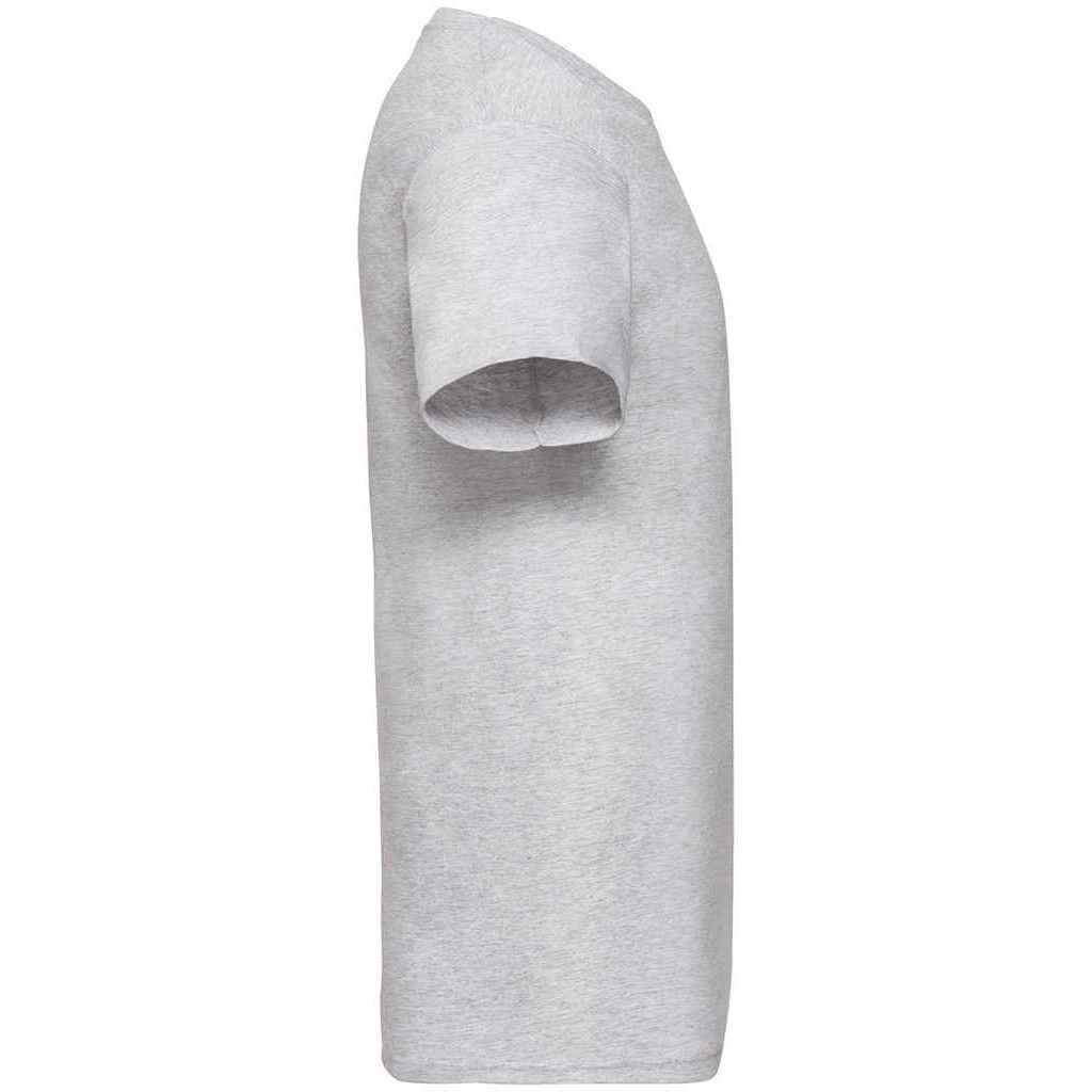 Unisex Adult Value Heather V Neck TShirt (Heather Grey) 3/3
