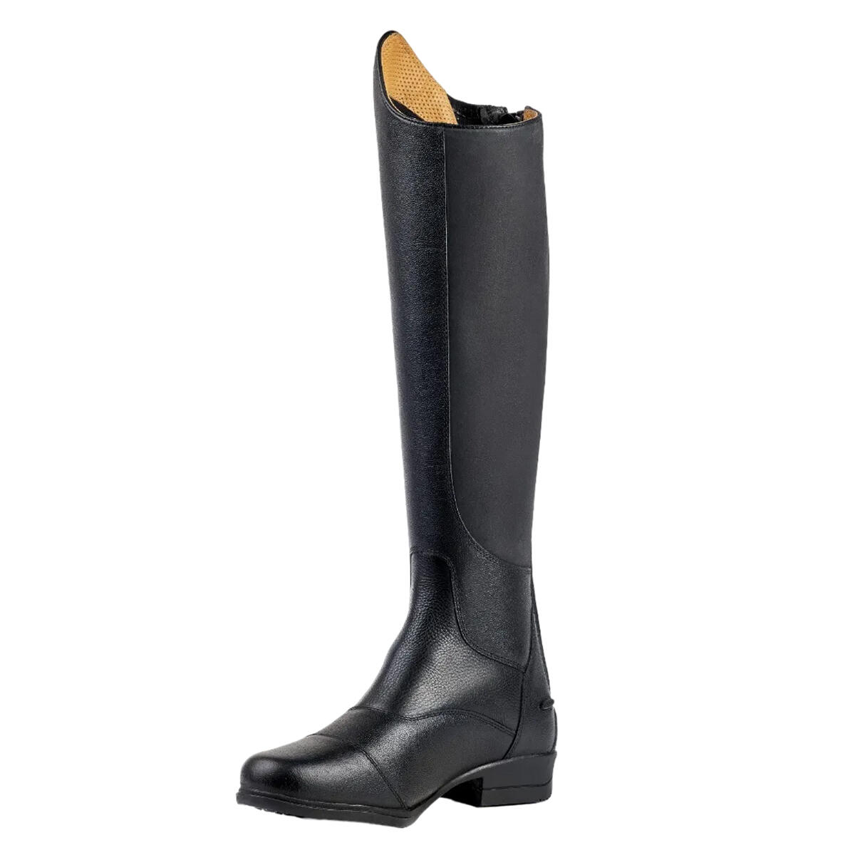 MORETTA Childrens/Kids Carla Leather Long Riding Boots (Black)
