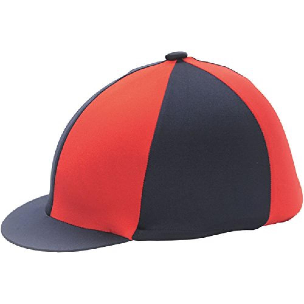 navy blue / red