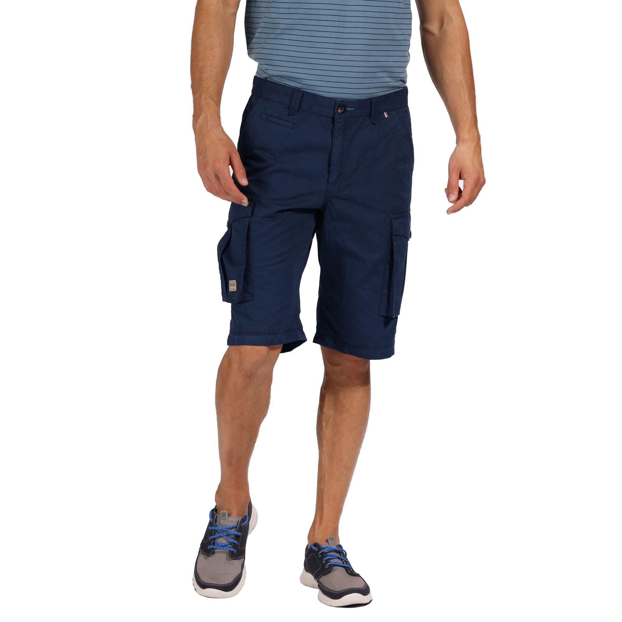 REGATTA Pantaloncini Cargo Vintage Uomo Regatta Shorebay Blu Navy