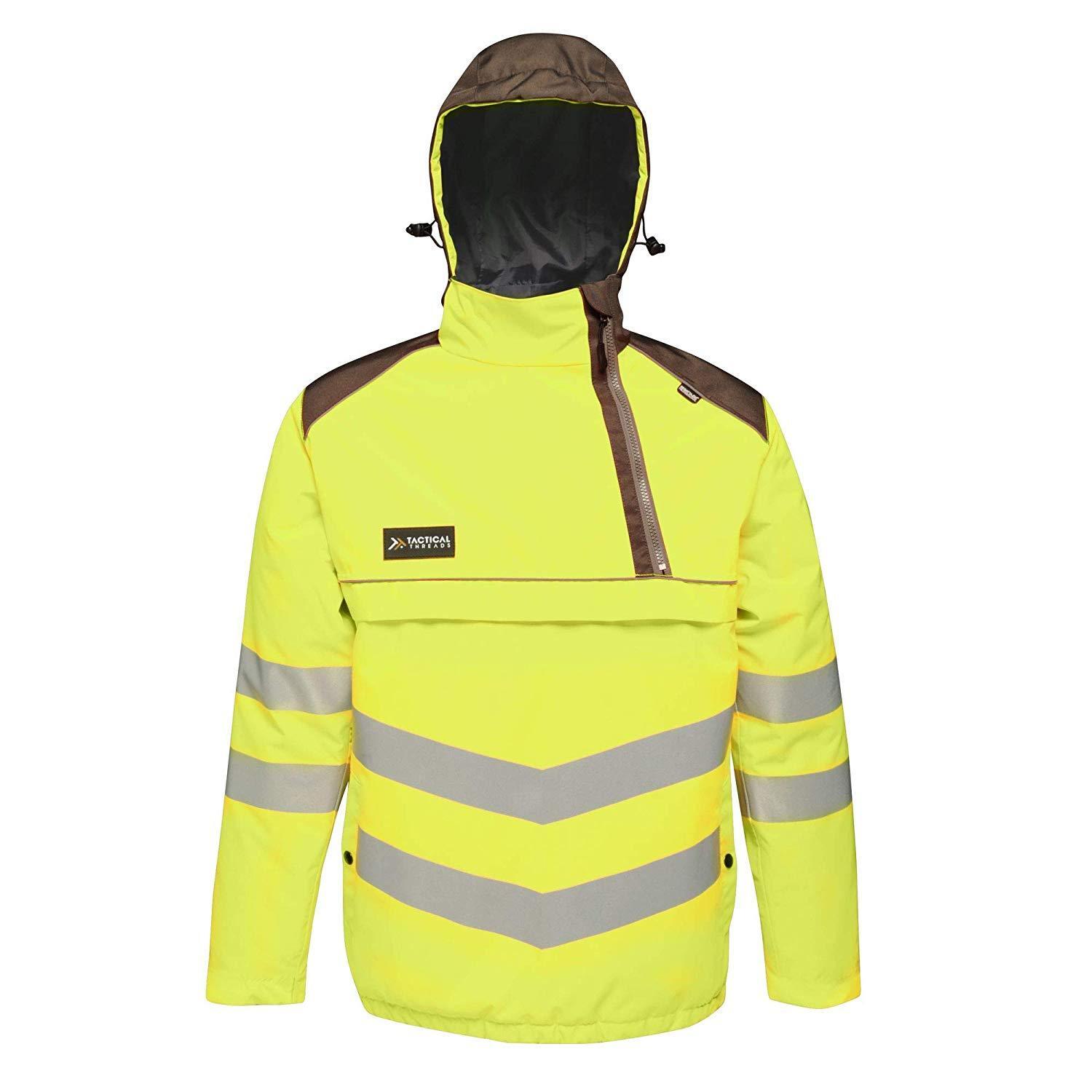 REGATTA Mens HiVis Reflective Bomber Jacket (Yellow/Grey)