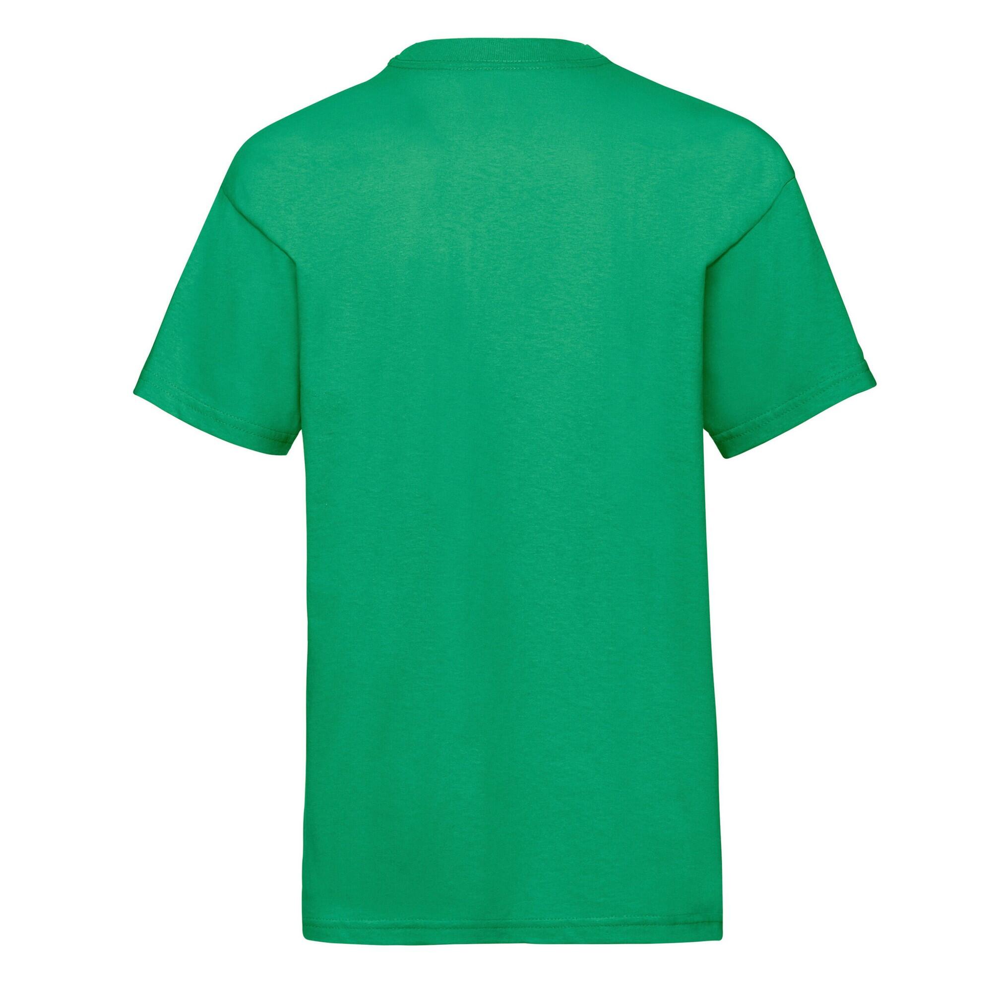 Maglietta Bambini Fruit Of The Loom Value Verde Kelly 2/2