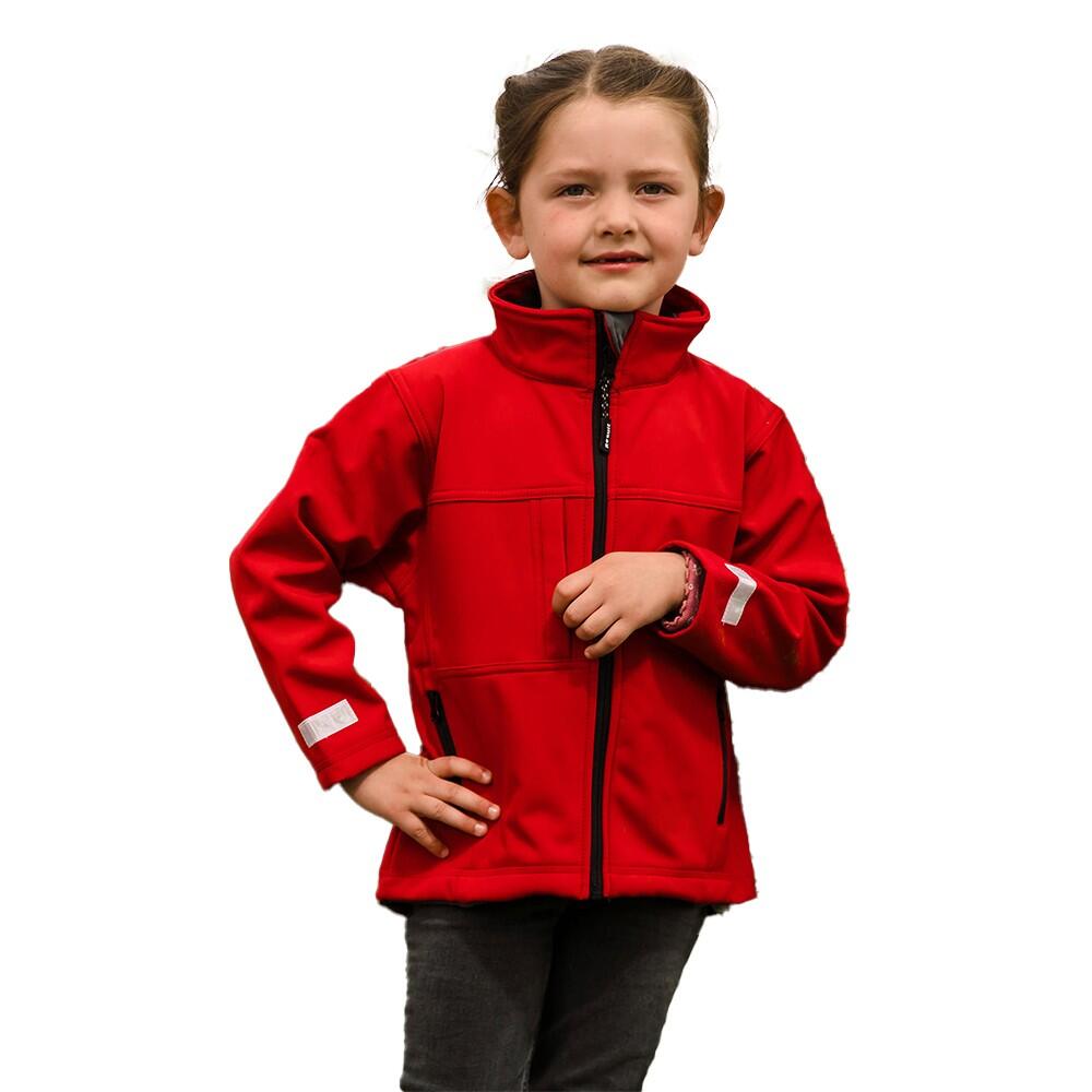 Giacca Soft Shell Classico Bambini Result Rosso 3/4