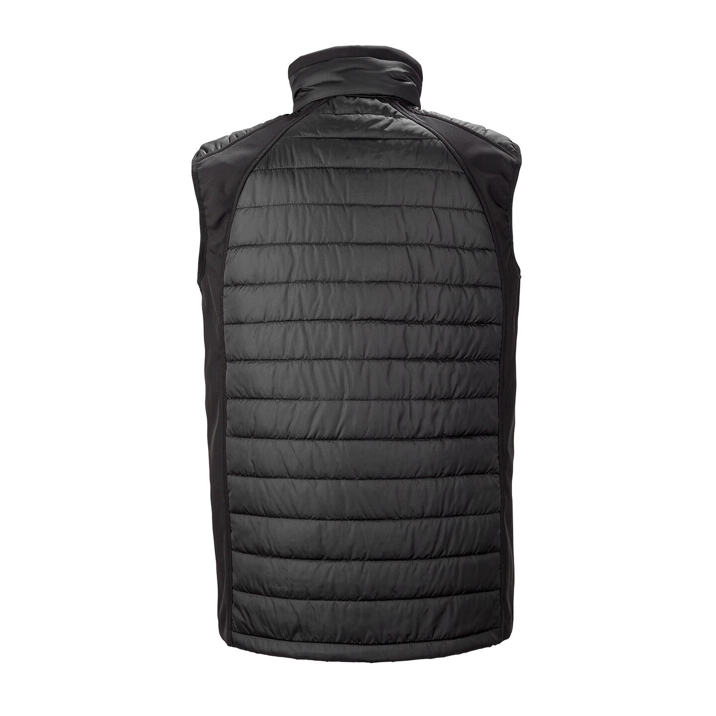 Unisex Adult Compass Softshell Gilet (Black) 2/3