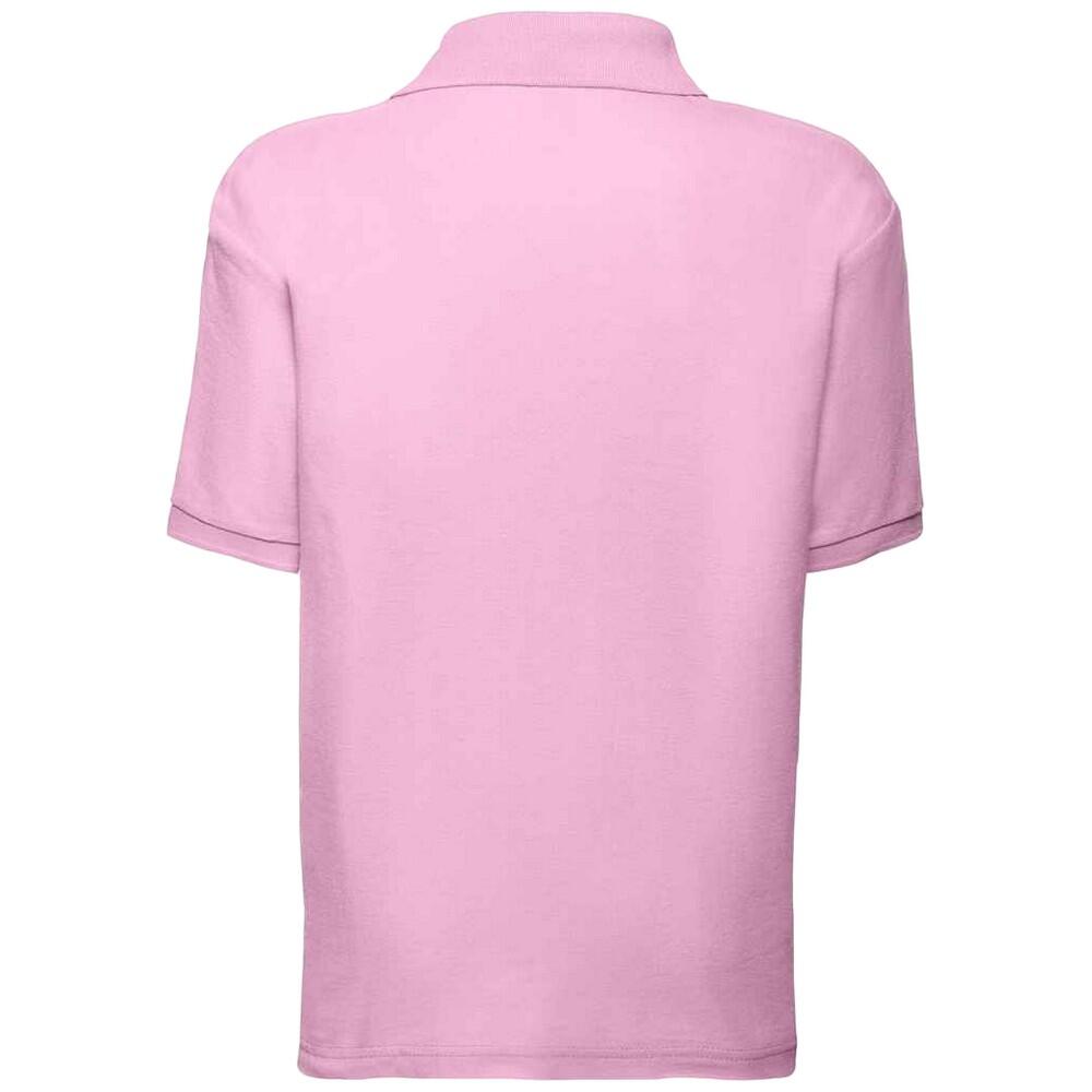 PolyBaumwolle Pique Polo Shirt Kinder Hellrosa 2/3