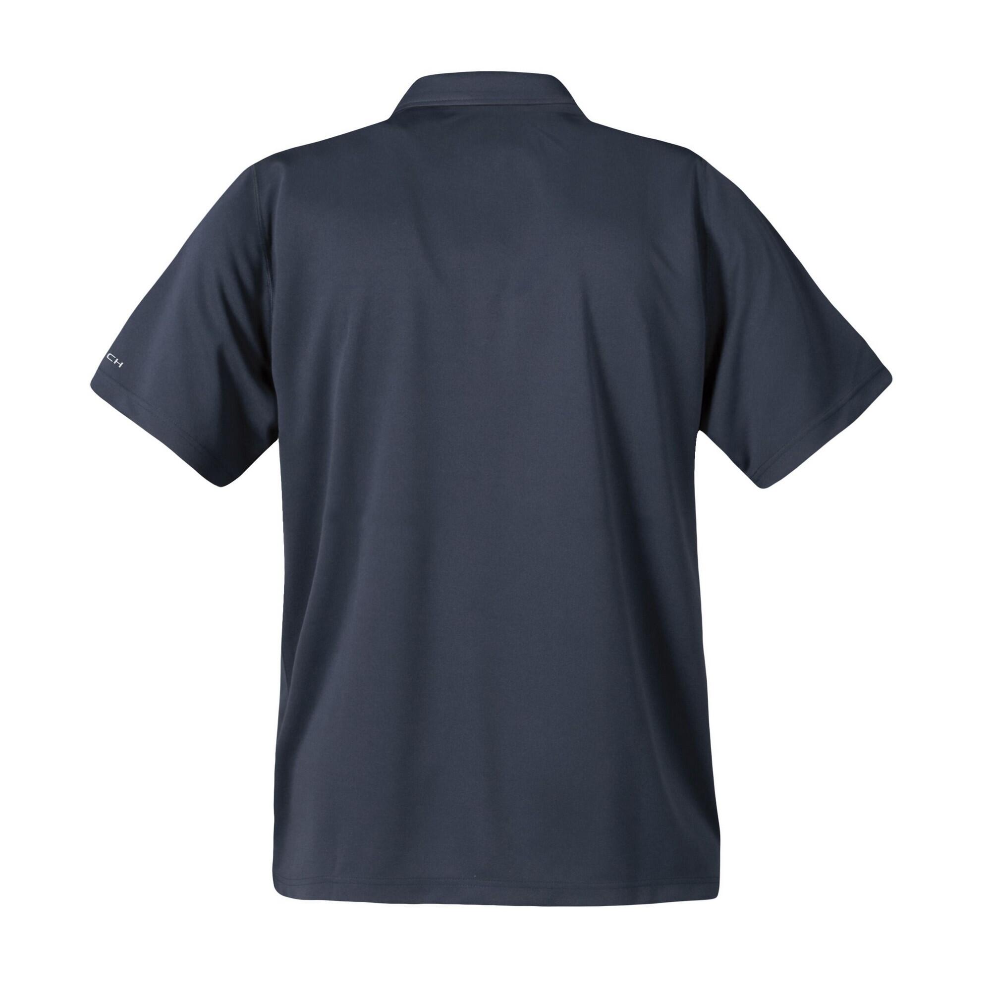 Mens Short Sleeve Sports Performance Polo Shirt (Navy) 2/2
