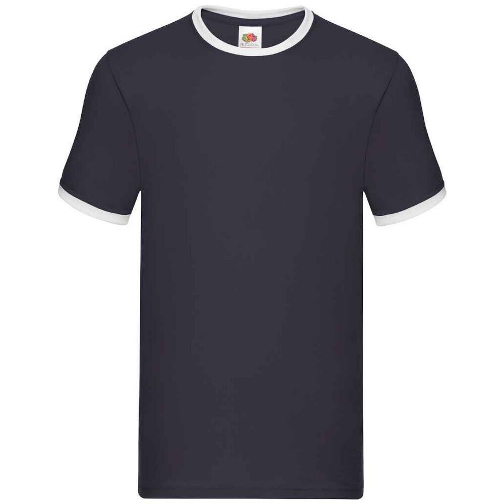 navy blue / white