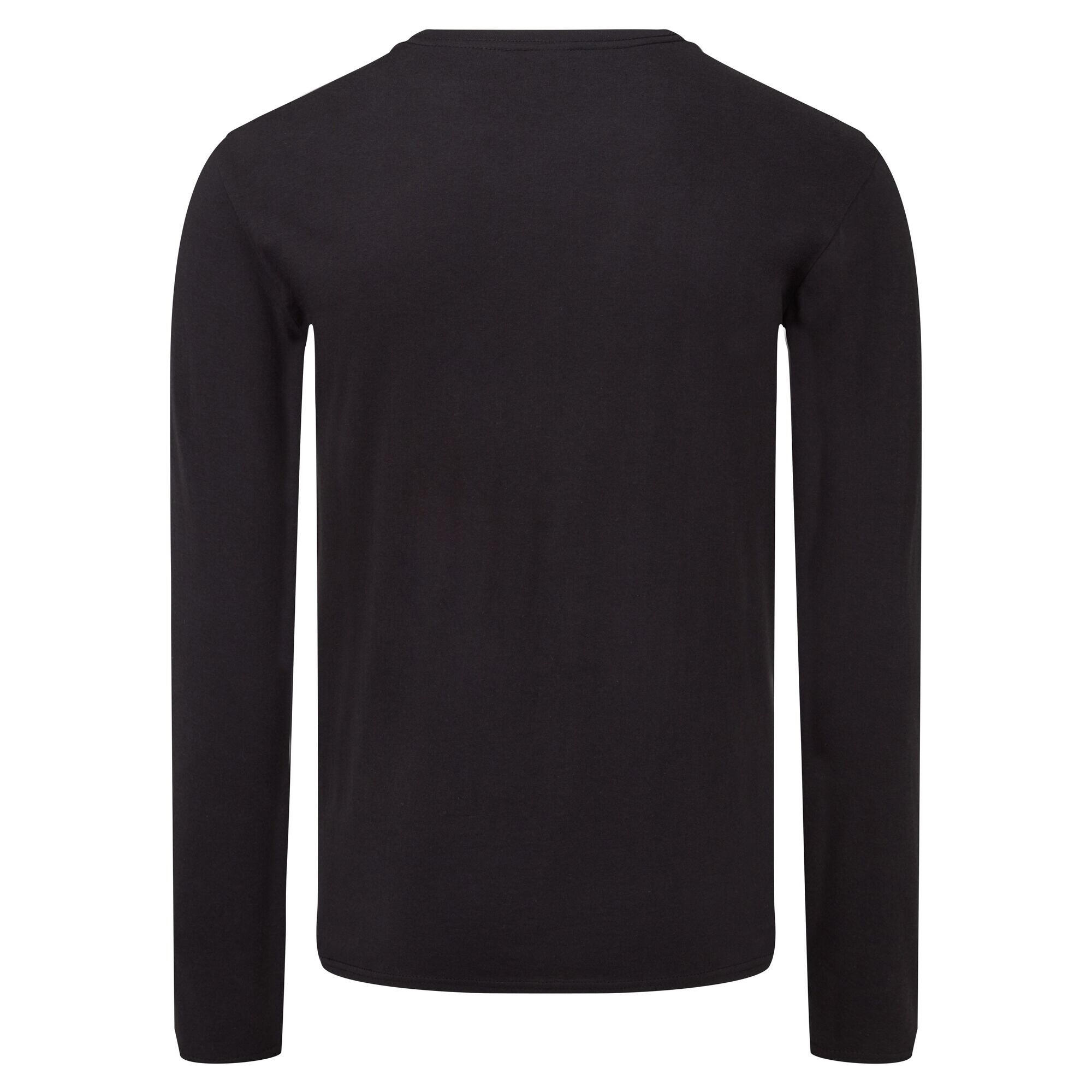 "Iconic" TShirt für Langärmlig Herren Schwarz 2/3