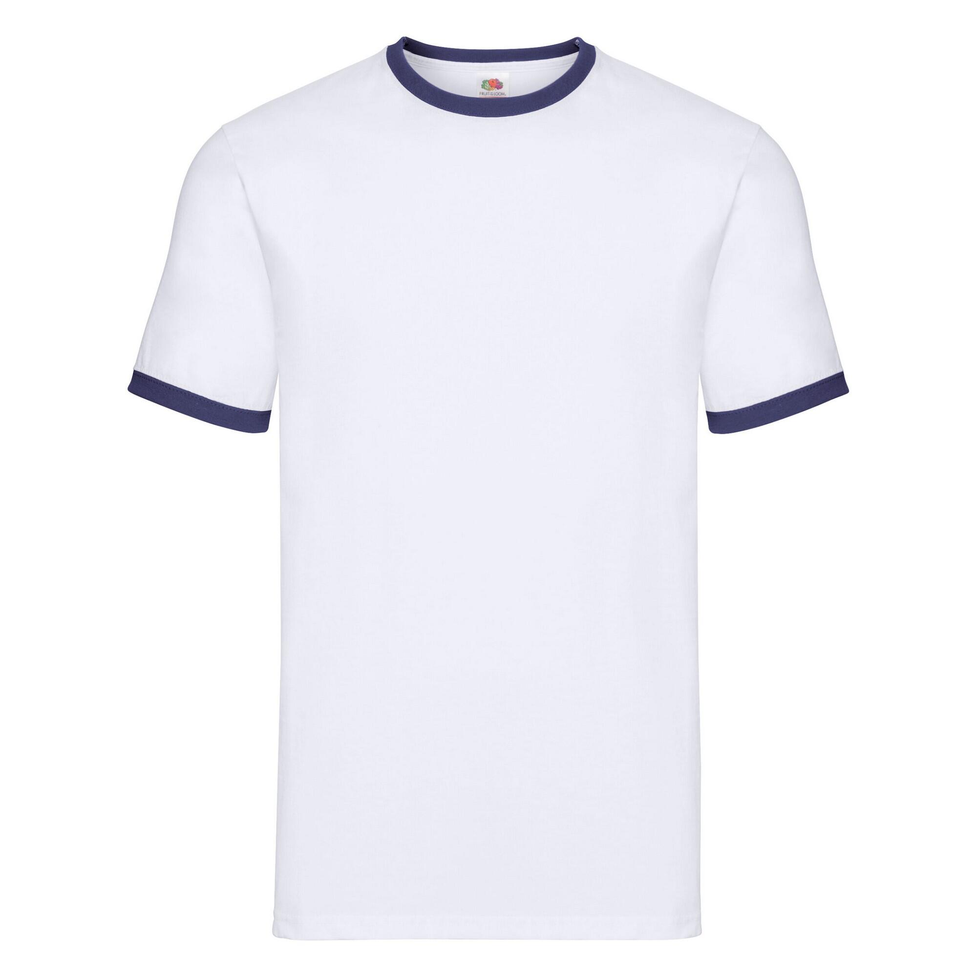 blanco / azul marino oscuro