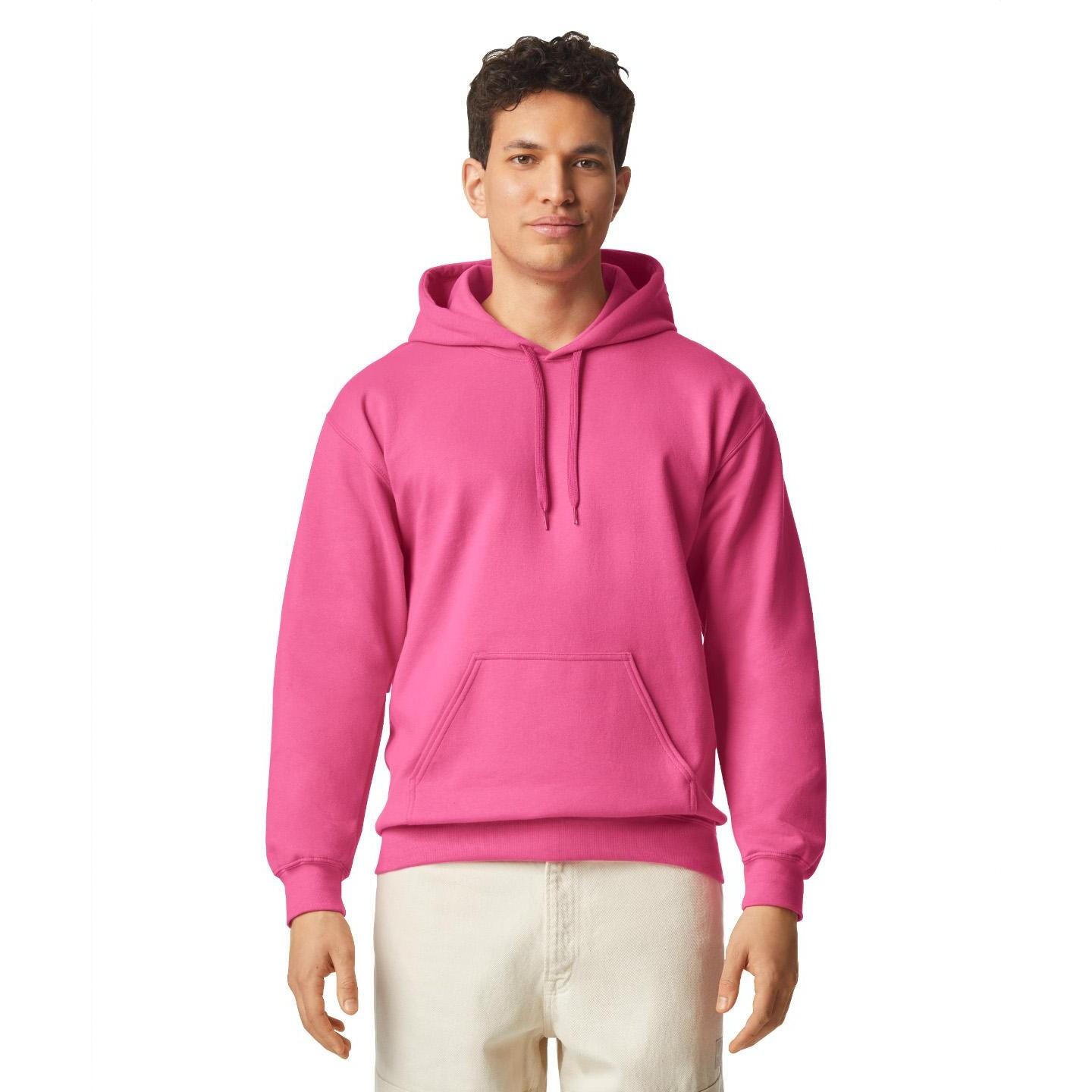 GILDAN Unisex Adult Softstyle Fleece Midweight Hoodie (Tangerine)