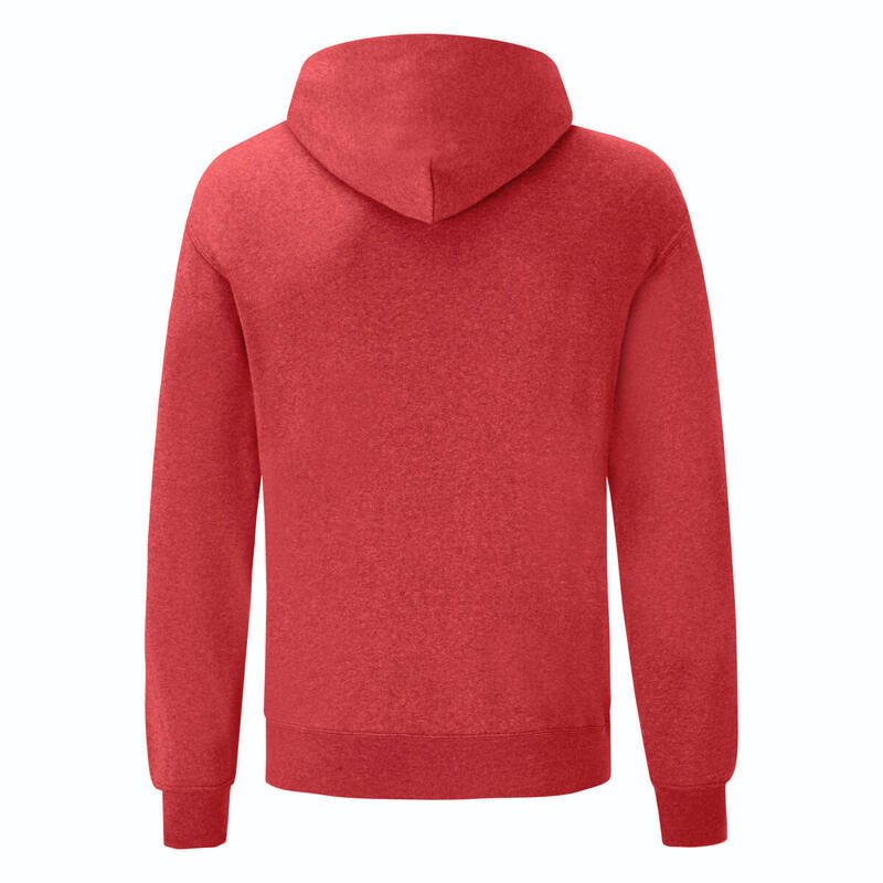 Sweat À Capuche CLASSIC Homme (Rouge Chiné)