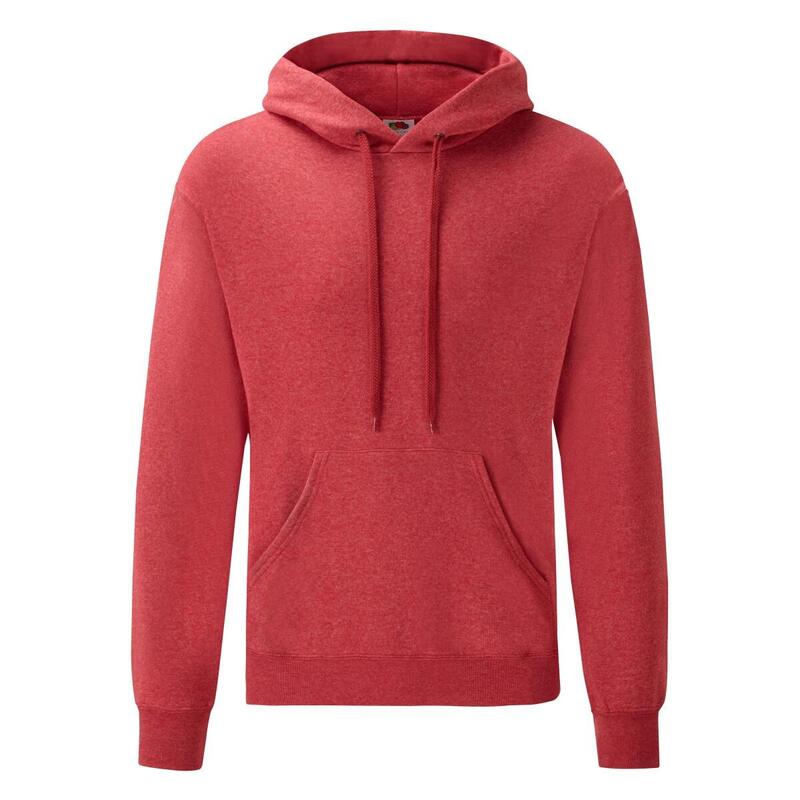 Sweat À Capuche CLASSIC Homme (Rouge Chiné)