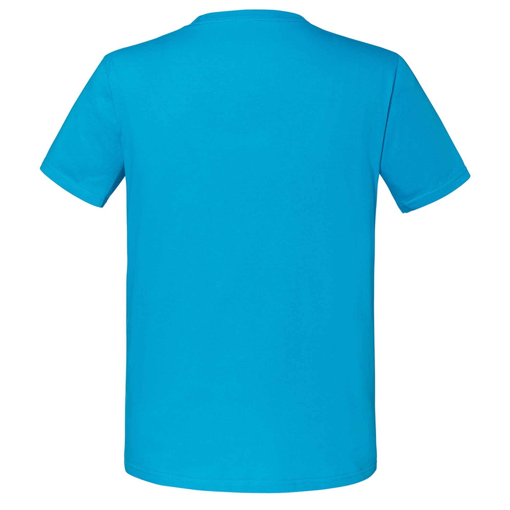 Mens Ringspun Premium TShirt (Azure) 2/2