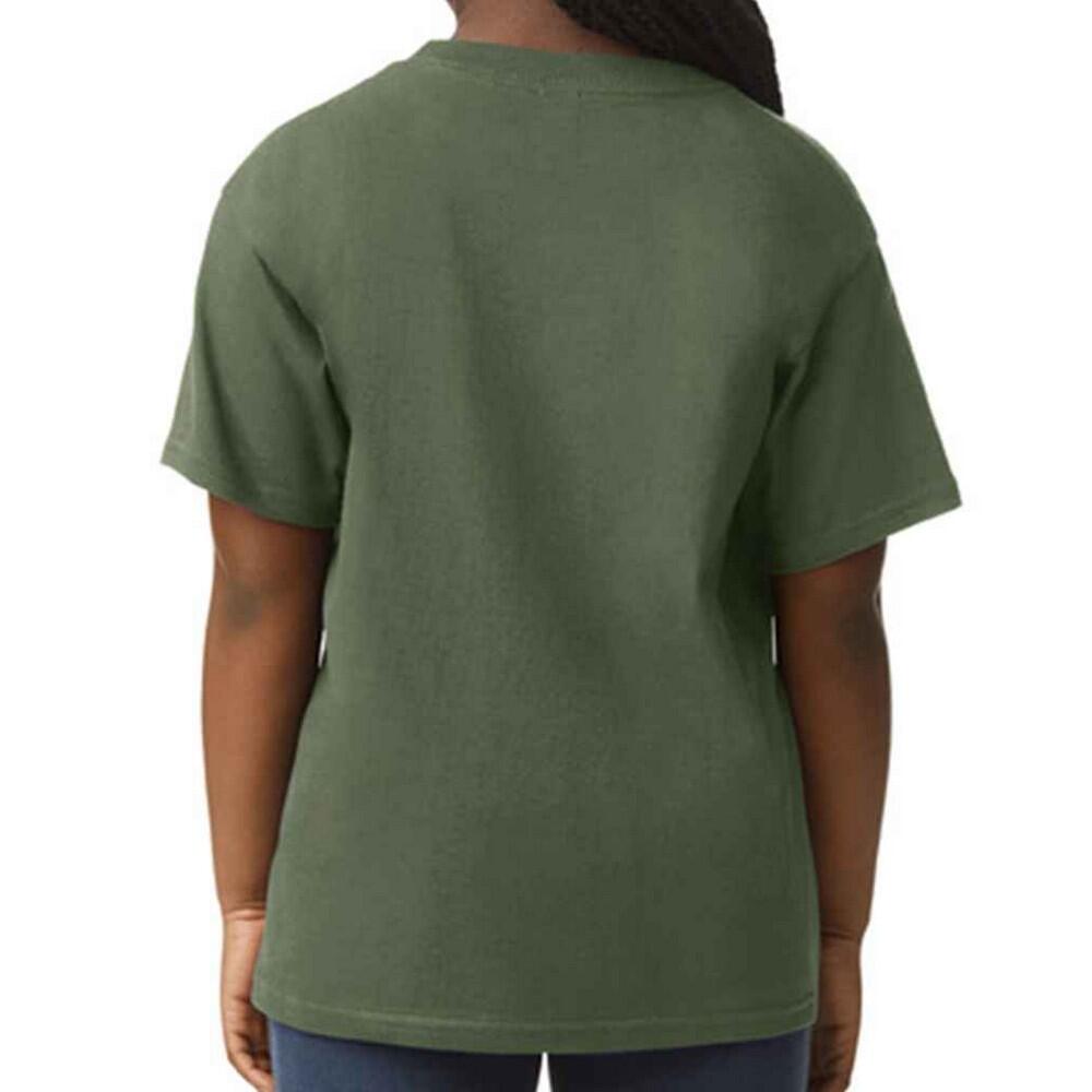Maglietta Bambini Gildan Softstyle Verde Militare 2/2