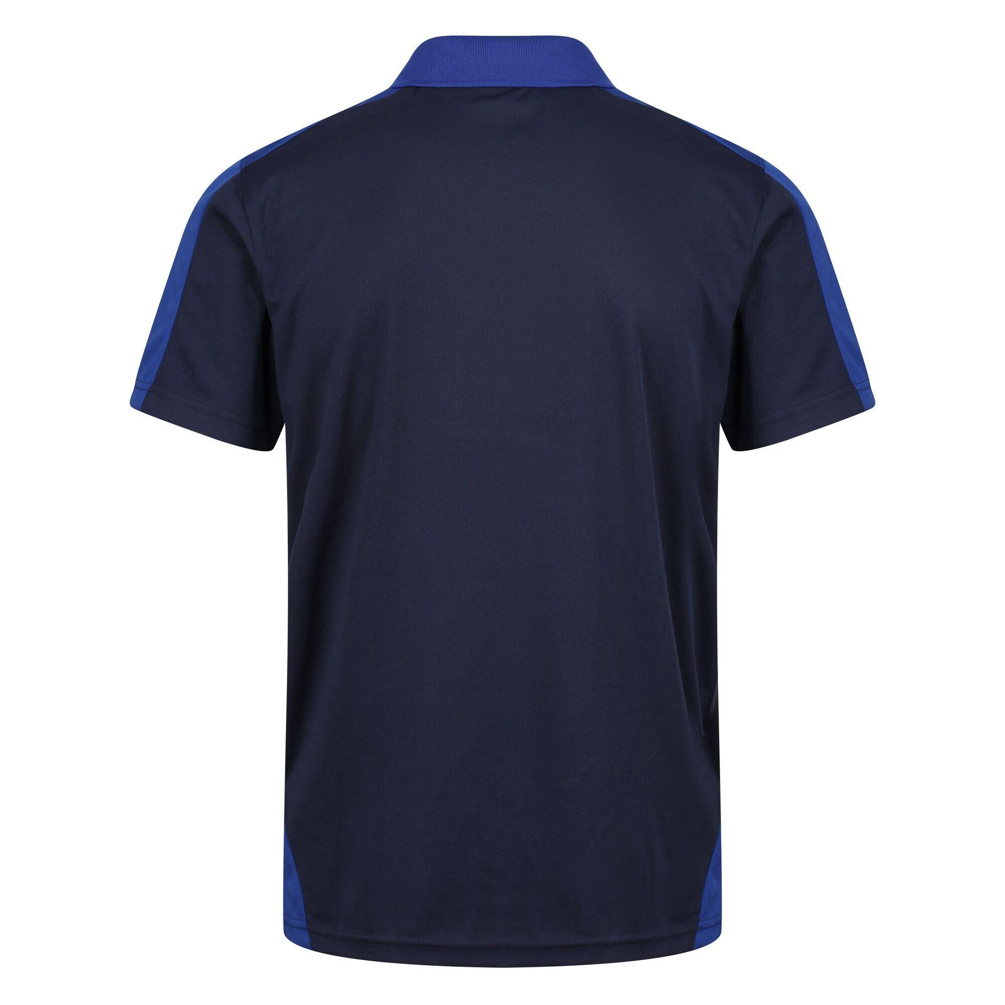 Polo Motif/style Contrasté Homme (Bleu Marine / Bleu Roi) 2/5