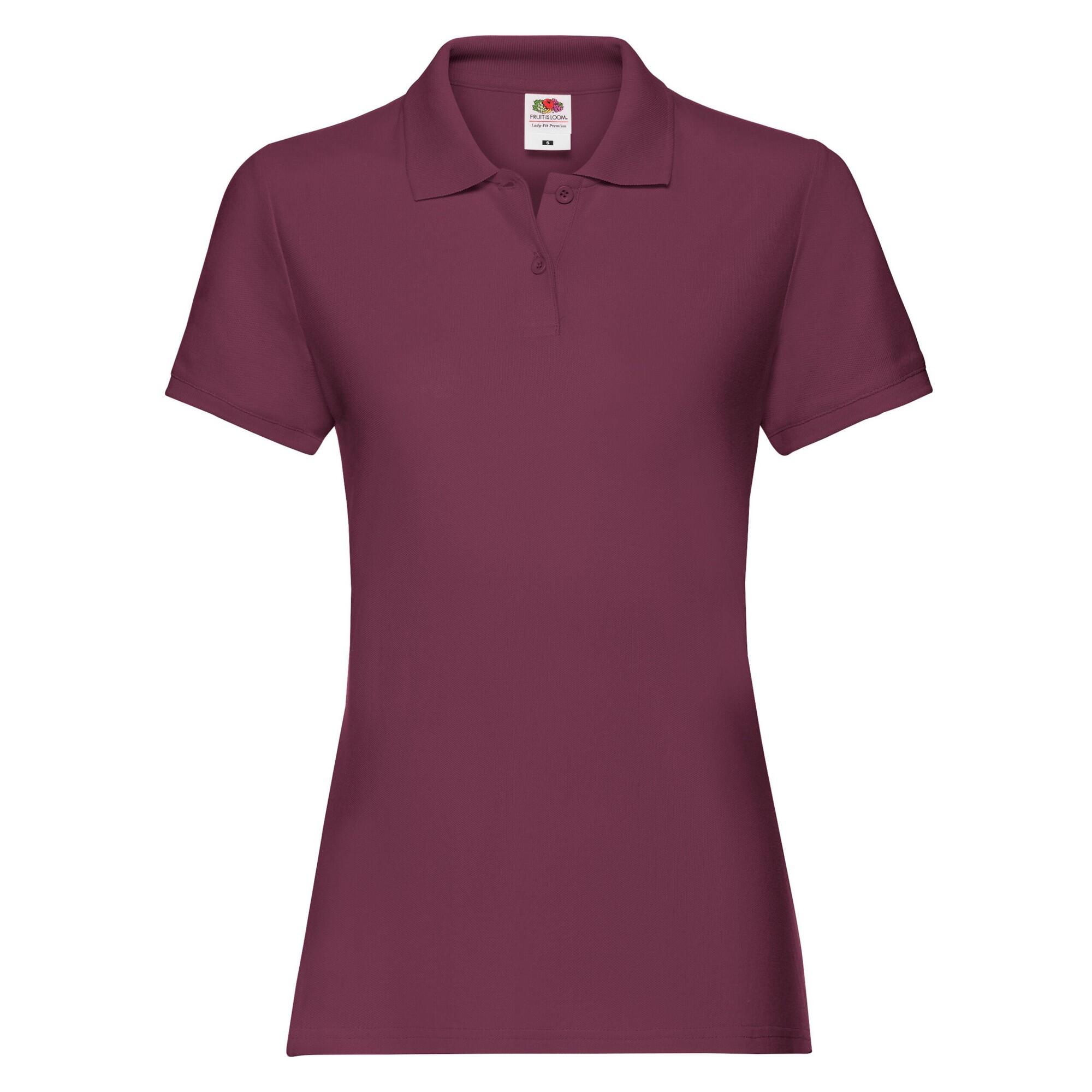 Camisa Polo Premium Mulheres/Ladies Bordeaux