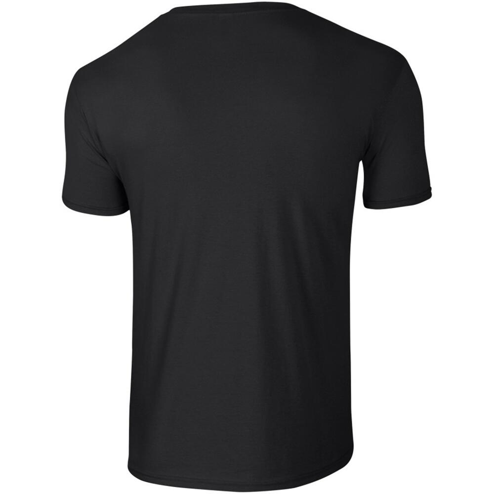Tshirt Uni Manches Courtes SOFTSTYLE Homme (Noir) 2/2