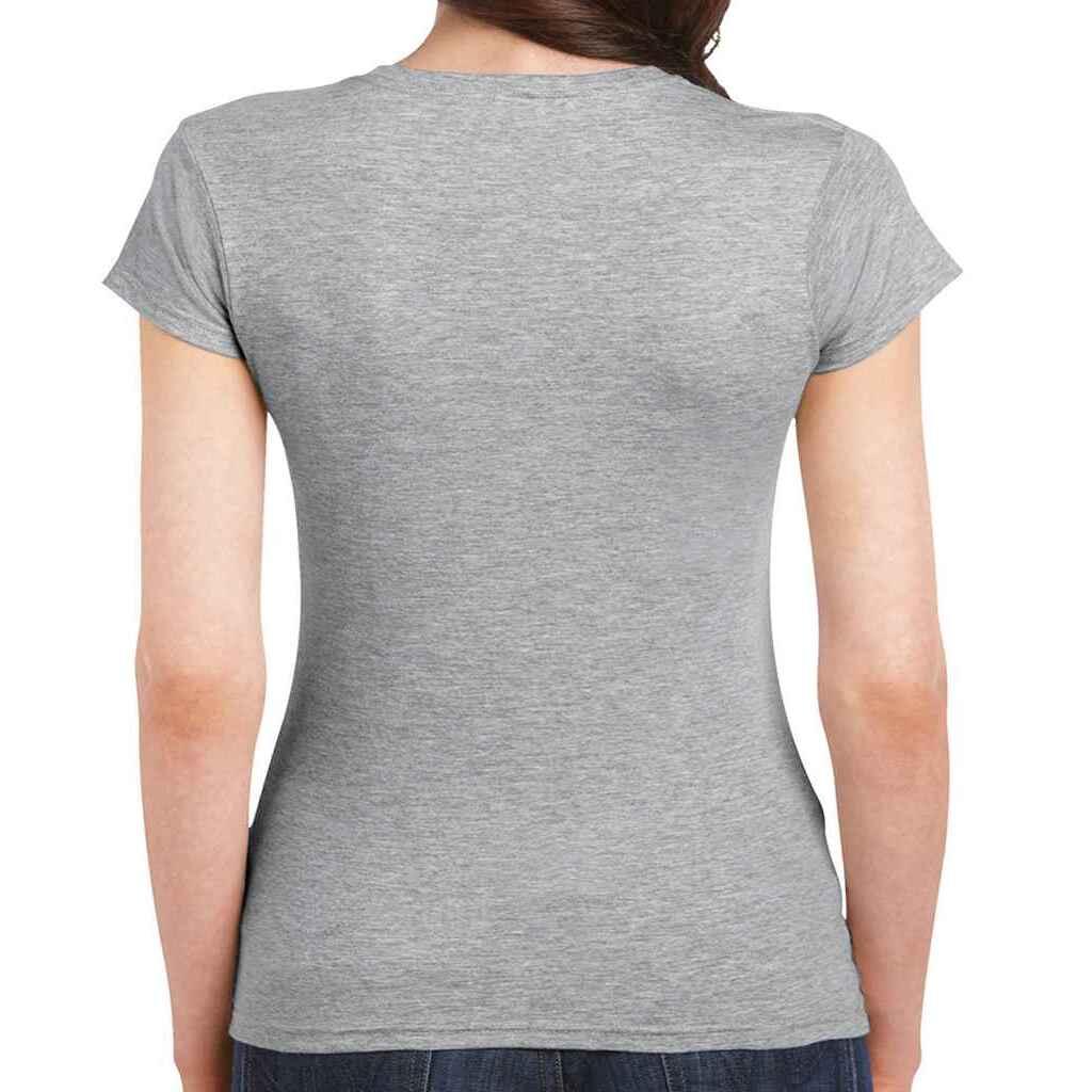 Womens/Ladies Softstyle Ringspun Cotton Fitted TShirt (Sports Grey) 2/2