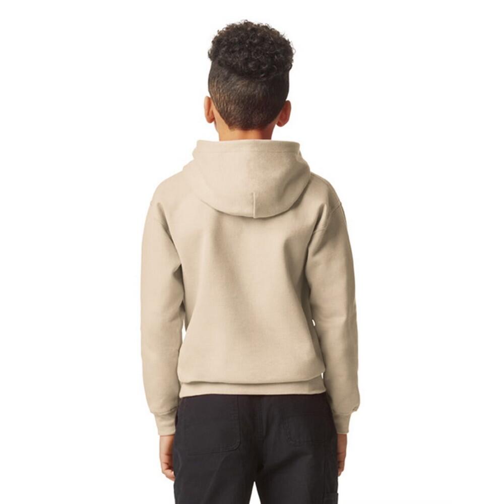 Felpa Con Cappuccio Semplice Bambini Gildan Softstyle Sabbia 2/2
