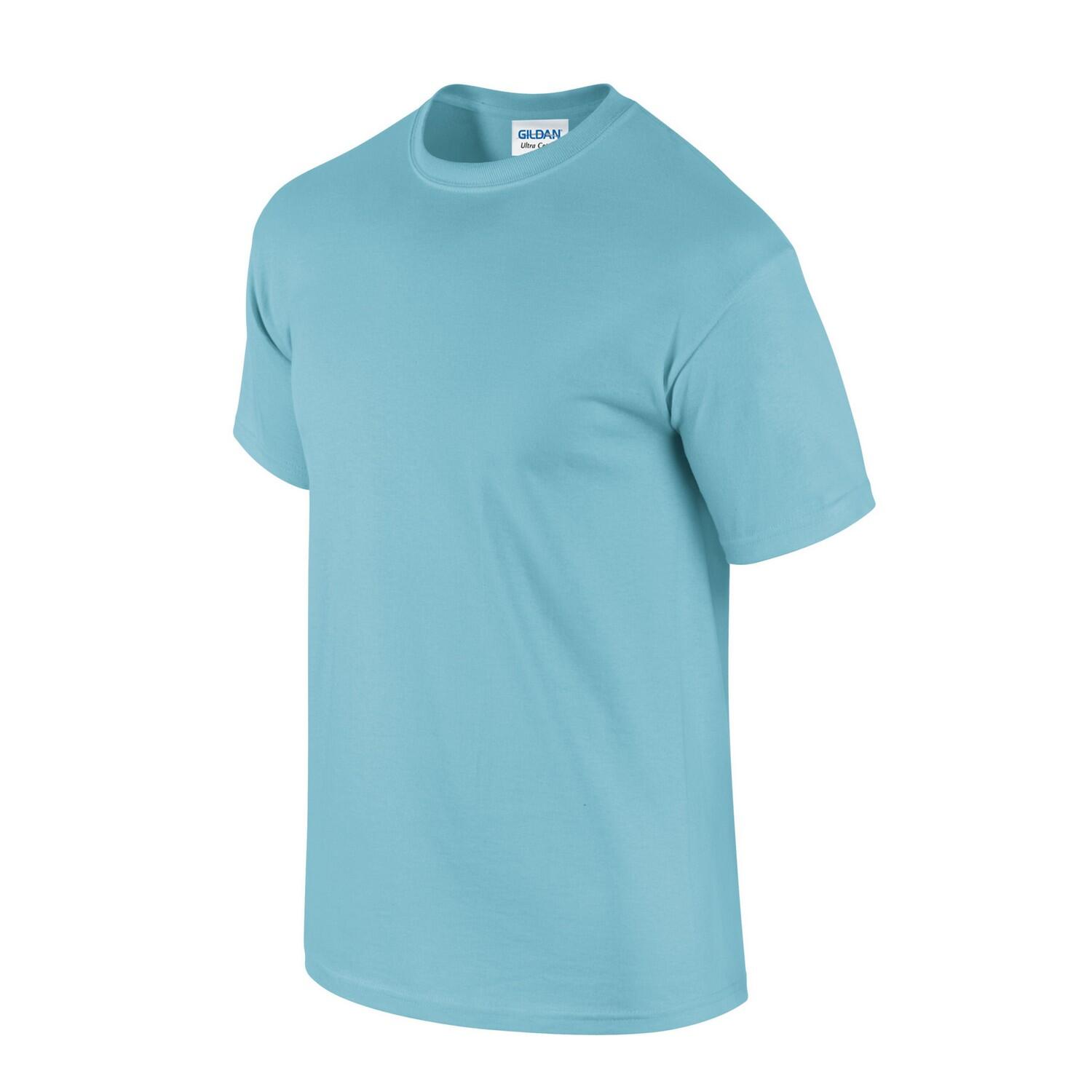 Maglietta Uomo Gildan Azzurro 3/3
