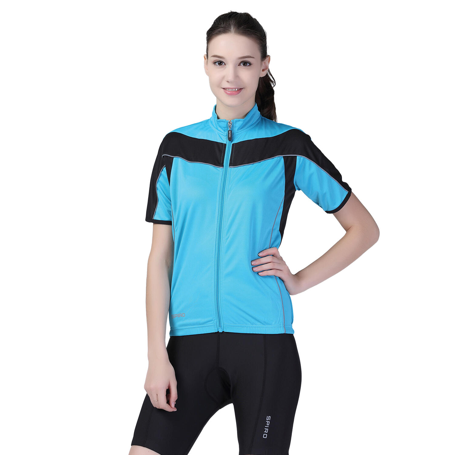 Womens/Ladies Bikewear Padded Cycling Shorts (Black) 2/3