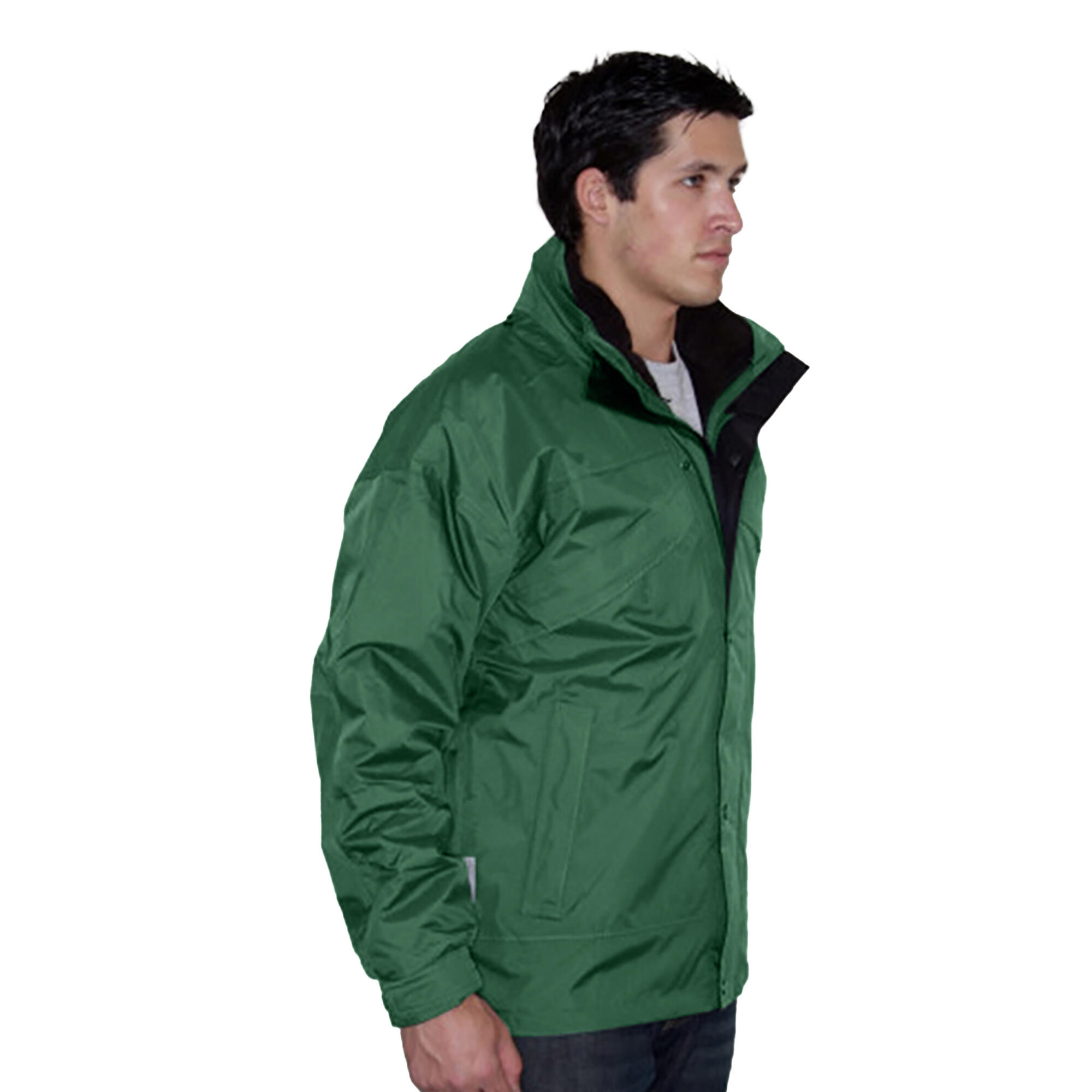 Giaccone 3 In 1 Impermeabile Result Verde Bottiglia 3/4