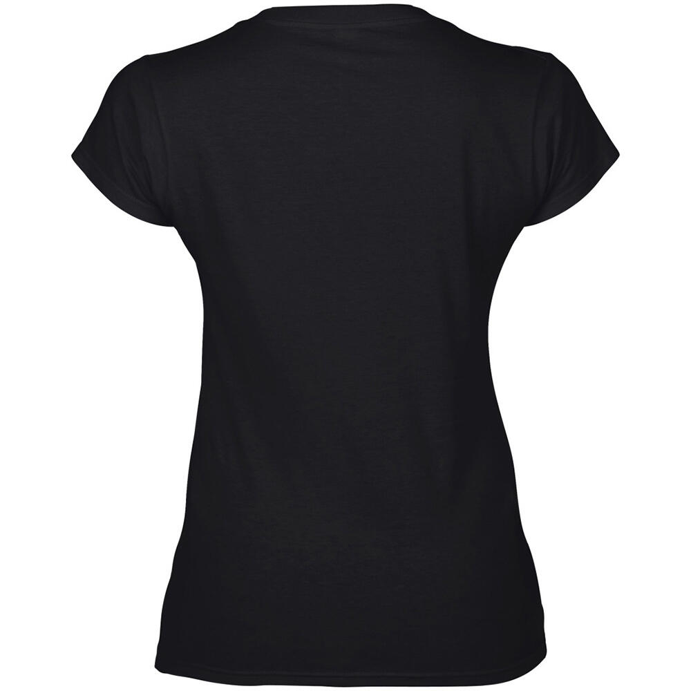 Maglietta Soffice Scollo A V Donna Gildan Nero 3/5