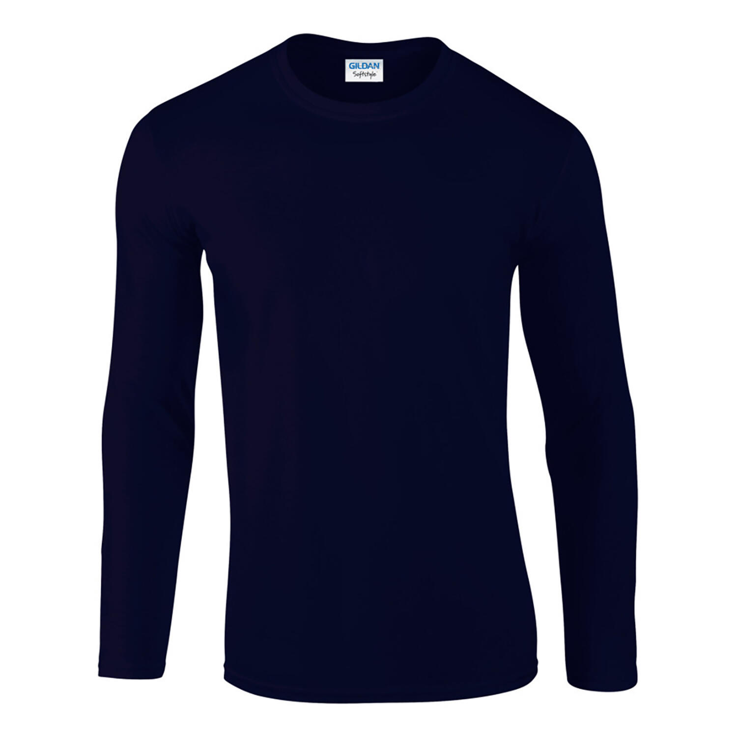 Mens Soft Style Long Sleeve TShirt (Navy) 2/5