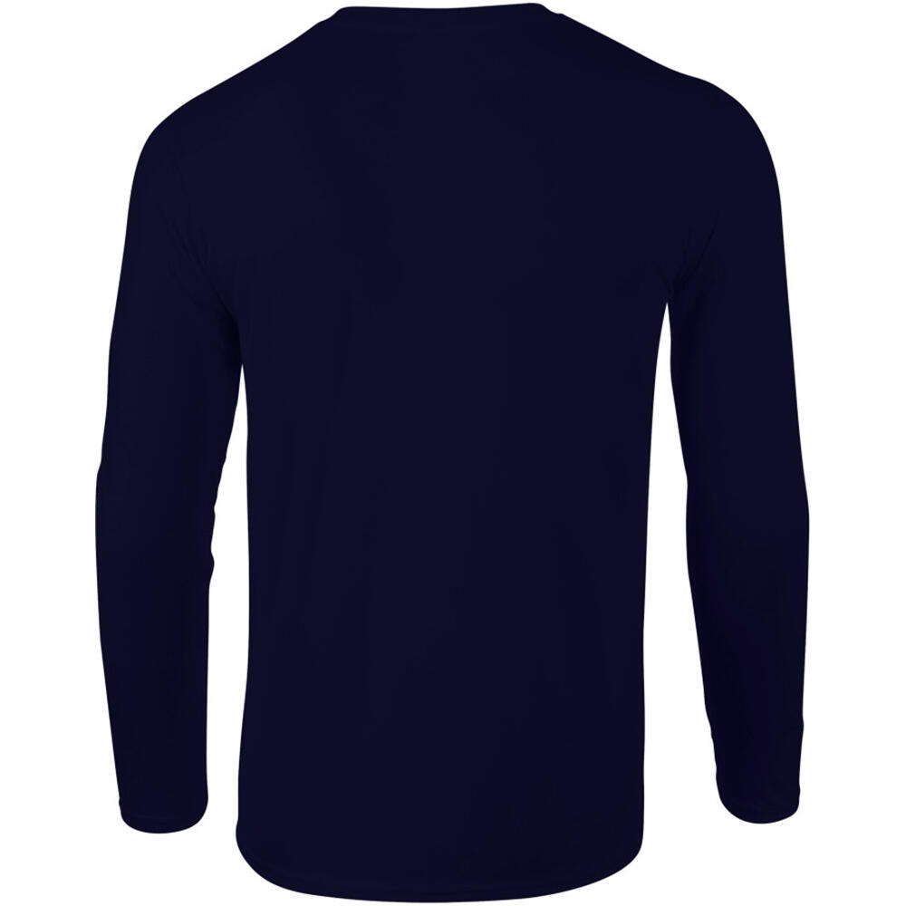 Mens Soft Style Long Sleeve TShirt (Navy) 3/5