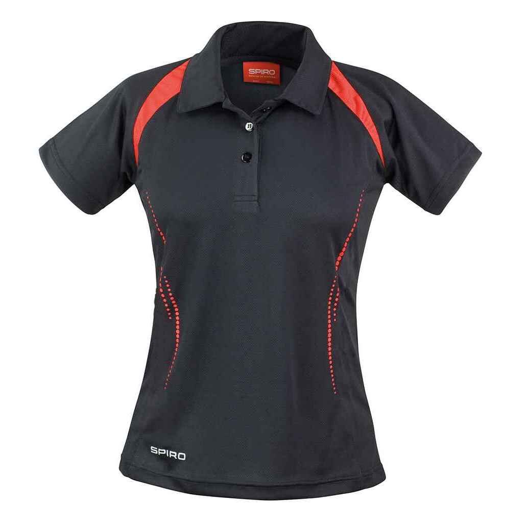 black / red