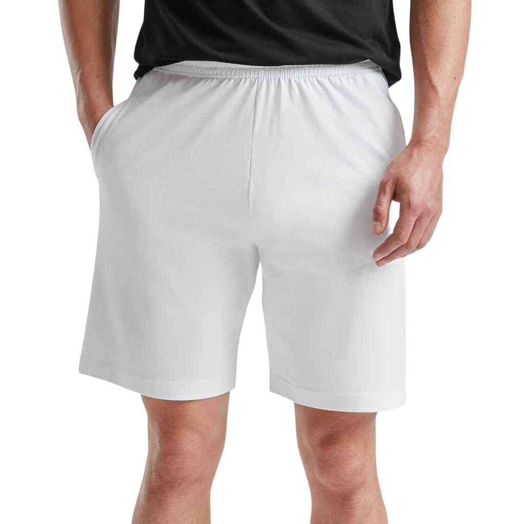 Mens Iconic Jersey Shorts (White) 4/4