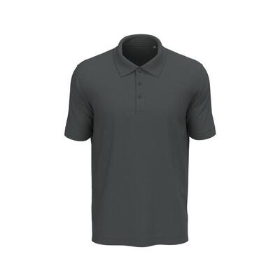 Heren lux poloshirt (leisteengrijs)